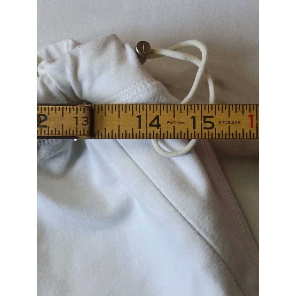Danskin Solid White Elastic Waist Pull On Zipper Pockets Cropped Size XL (16-18) - Picture 9 of 11